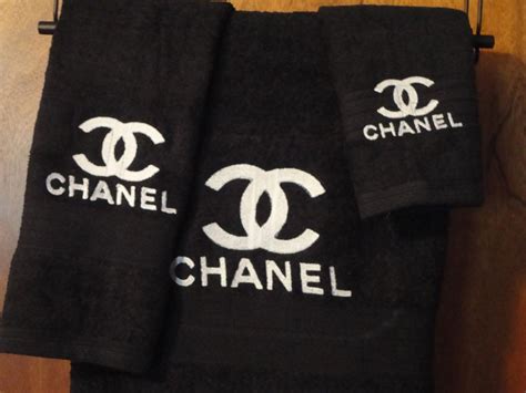 chanel bath towels|chanel hand towels.